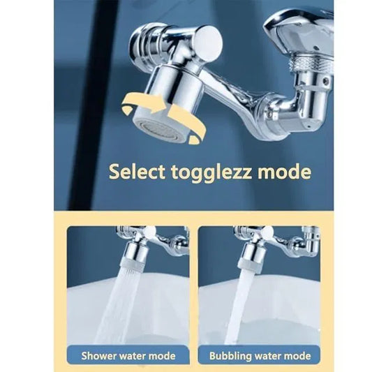 360° Rotatable 2-Mode Splash Filter Faucet Extender | Water-Saving Kitchen Tap Nozzle